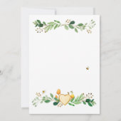 Woodland Animals Baby shower Invitation Kaart (Achterkant)