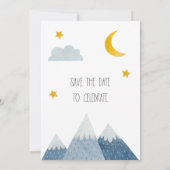 Woodland Animals Baby shower Invitation Kaart (Achterkant)