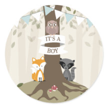 Woodland Animals Baby shower - Jongen