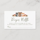 Woodland Animals Baby shower Luier Raffler Informatiekaartje