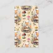 Woodland Animals Baby shower luierloterij Informatiekaartje (Achterkant)