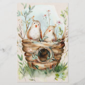 Woodland Animals Baby shower Mama of Pappa Game Flyer (Achterkant)