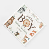 Woodland Animals Baby shower Napkins Servet (Hoek)