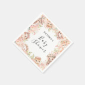 Woodland Animals Baby shower Papier Servet (Hoek)