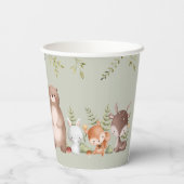 Woodland Animals Baby shower papieren bekers (Achterkant)