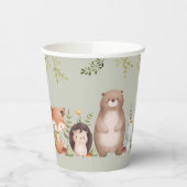 Woodland Animals Baby shower papieren bekers (Links)