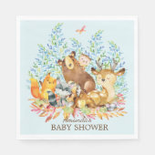 Woodland Animals Baby shower papieren servetten (Voorkant)