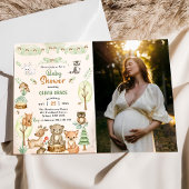 Woodland Animals Baby shower Party Foto Kaart