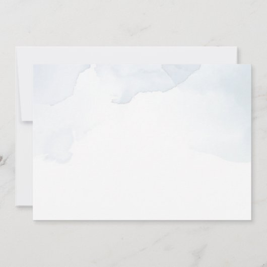 Woodland Animals Baby shower Party Foto Kaart (Achterkant)