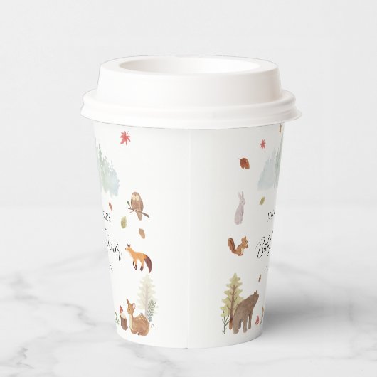Woodland Animals Baby shower Party Papieren Bekers (Rechts)