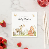 Woodland Animals Baby shower Party Servet (Insitu)