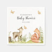 Woodland Animals Baby shower Party Servet (Voorkant)