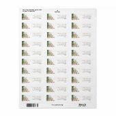 Woodland Animals Baby shower Return Address Etiket (Full Sheet)