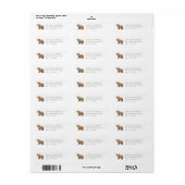 Woodland Animals Baby shower Return Address Etiket (Full Sheet)