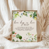 Woodland Animals Baby shower Spelbord Poster