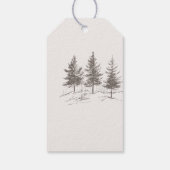 Woodland Animals Baby Shower Thank You Cadeaulabel (Achterkant)