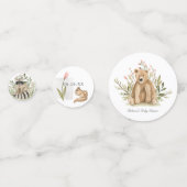 Woodland Animals | Baby shower van de zoete lente Confetti (Achterkanten)