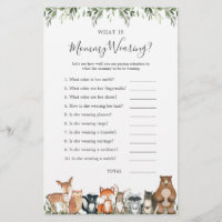 Woodland Animals Baby shower Wat draagt mama?