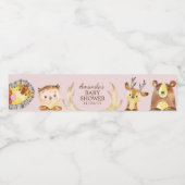 Woodland Animals Baby shower Waterflesetiket Waterfles Etiket (Enkel label)