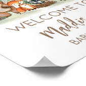 Woodland Animals Baby Shower Welcome Sign Poster (Hoek)