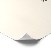 Woodland Animals Baby shower Welkom Poster (Hoek)