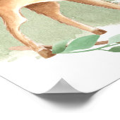 Woodland Animals Baby shower Welkom Poster (Hoek)