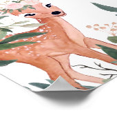 Woodland Animals Baby shower WelkomstPoster Poster (Hoek)