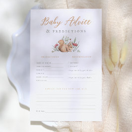 Woodland Animals Baby Voorspellingen & Advies Spel