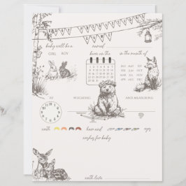 Woodland Animals Baby Voorspellingen Gissen Spel