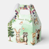Woodland Animals BerryFlower Baby shower Favor Box Bedankdoosjes (Achterkant)