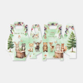 Woodland Animals BerryFlower Baby shower Favor Box Bedankdoosjes (Uitgevouwen)
