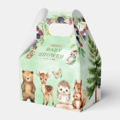 Woodland Animals BerryFlower Baby shower Favor Box Bedankdoosjes (Voorkant Zijde)