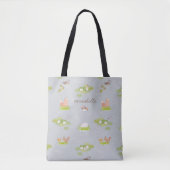 Woodland Animals & Birds in Grey Pond Canvas tas (Voorkant)