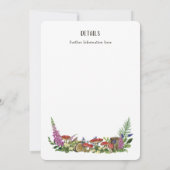 Woodland Animals Birthday Forest-uitnodiging Kaart (Achterkant)