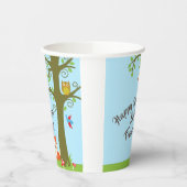 Woodland Animals Birthday Party Papieren Bekers (Links)