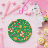 Woodland Animals Birthday Party Papieren Bordje (Feest)