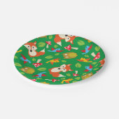 Woodland Animals Birthday Party Papieren Bordje (Gekanteld)