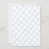 Woodland Animals Blue Boy Baby shower per post Kaart (Achterkant)