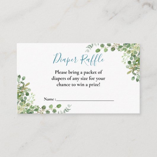 Woodland Animals Blue Truck Baby shower Informatiekaartje (Voorkant)