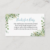 Woodland Animals Blue Truck Baby shower Informatiekaartje (Voorkant)