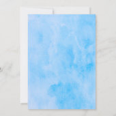 Woodland Animals Blue Truck Baby shower Kaart (Achterkant)