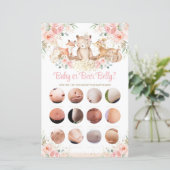 Woodland Animals Blush Floral Baby of Beer Belly (Staand voorkant)