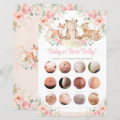 Woodland Animals Blush Floral Baby of Beer Belly (Voorkant / Achterkant)