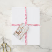 Woodland Animals Blush Floral Baby shower Birthday Cadeaulabel (Met Touw)