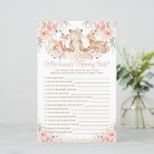 Woodland Animals Blush Floral die mama het beste k (Staand voorkant)