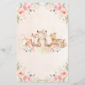 Woodland Animals Blush Floral die mama het beste k (Achterkant)
