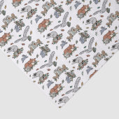 Woodland Animals Boek Theme Herfst Tissuepapier (Detail)