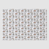 Woodland Animals Boek Theme Herfst Tissuepapier (Voorkant)