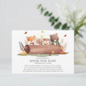 Woodland Animals Boek voor Baby Informatiekaartje (Staand voorkant)