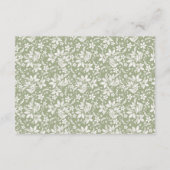 Woodland Animals Boek voor Baby Informatiekaartje (Achterkant)